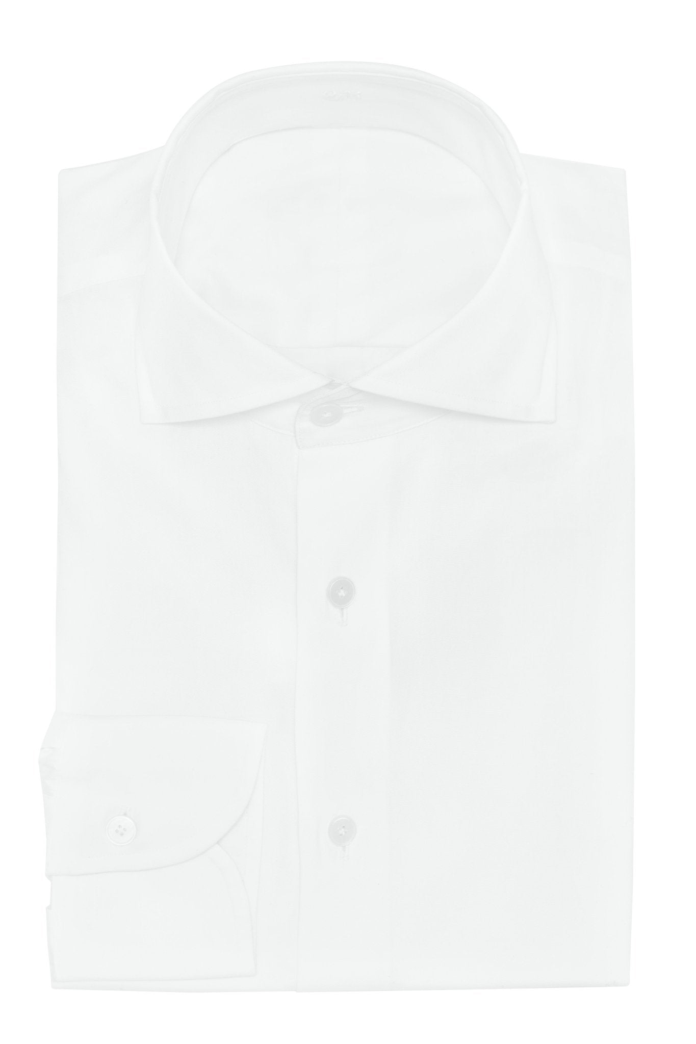 Custom Shirt - white cotton fine twill - cordes - sons.com