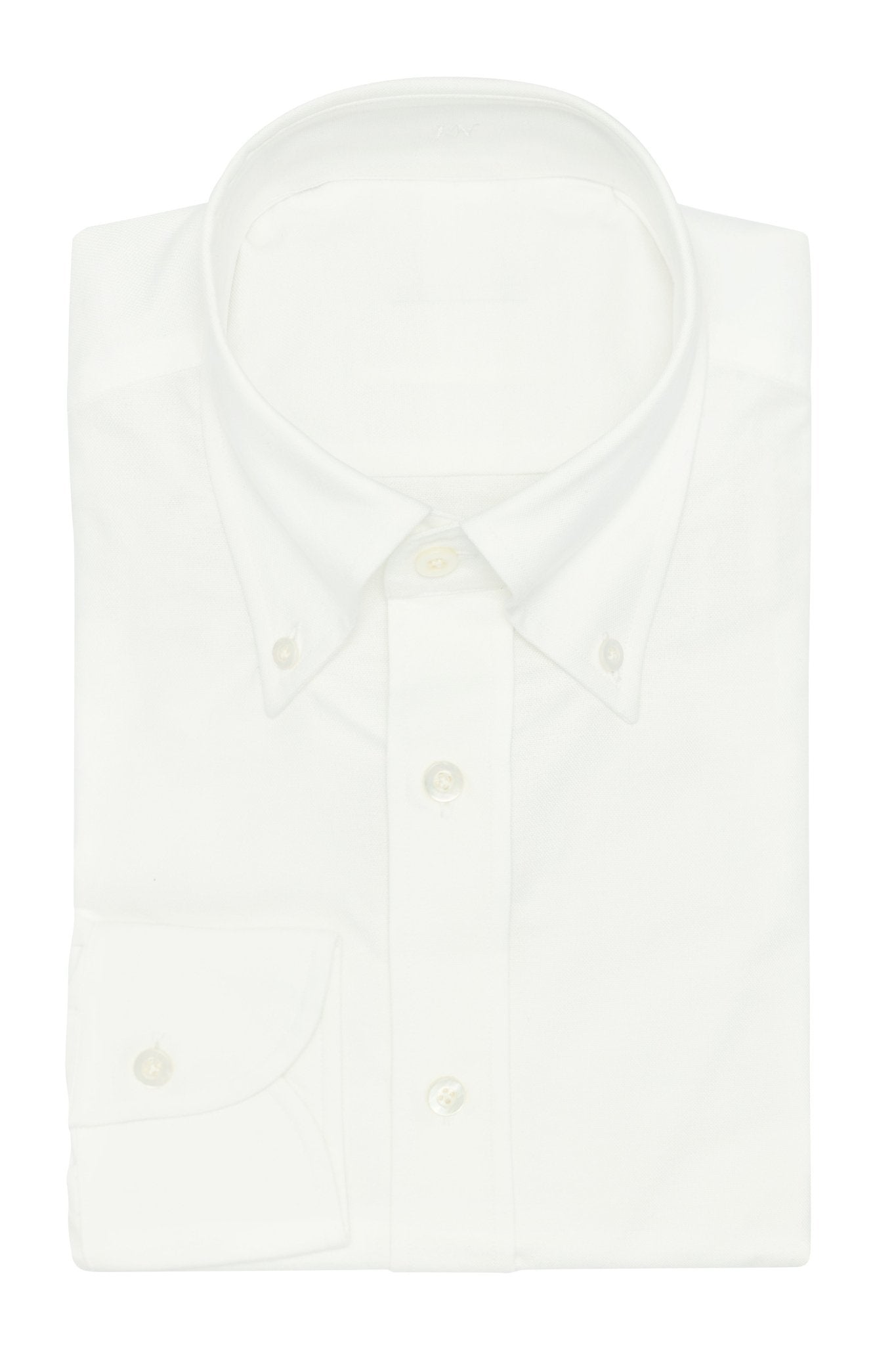 Custom Shirt - white stretch cotton Oxford - cordes - sons.com