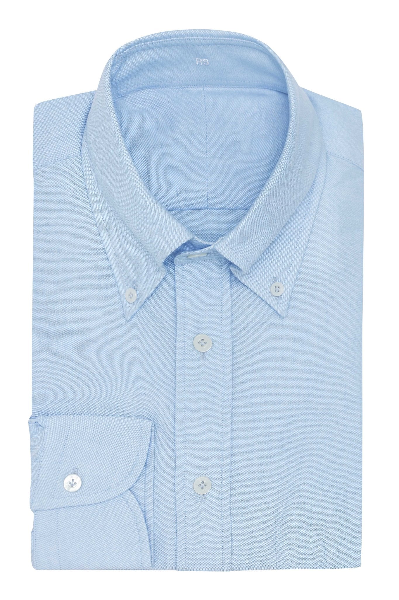 Custom Shirt - l.blue cotton Oxford - cordes - sons.com
