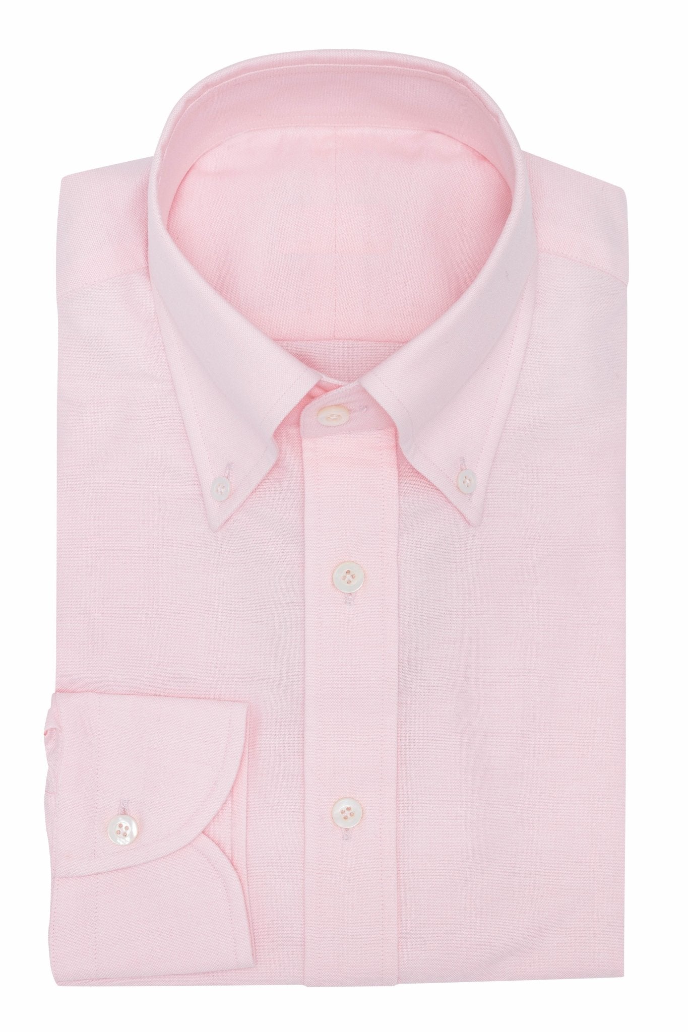 Custom Shirt - l.pink cotton Oxford - cordes - sons.com