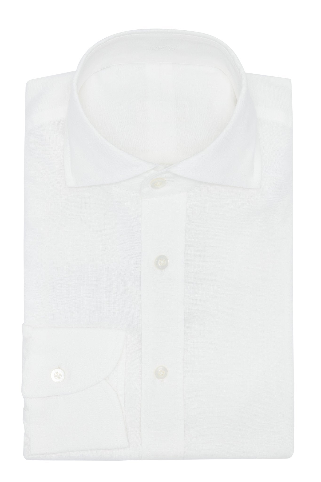 Custom Shirt - white cotton - linen - cordes - sons.com