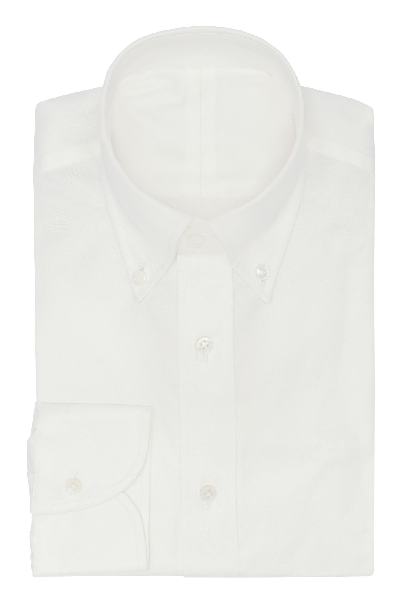 Custom Shirt - white washed cotton fine twill - cordes - sons.com