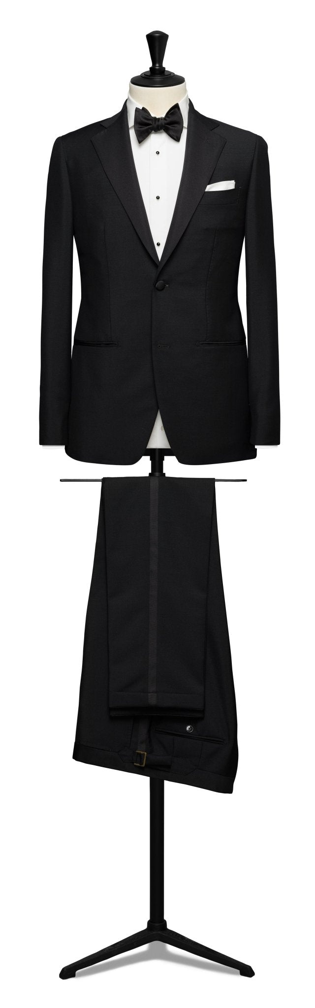 Wool - mohair tropical blackTUXEDO CUSTOM MADE - cordes - sons.com