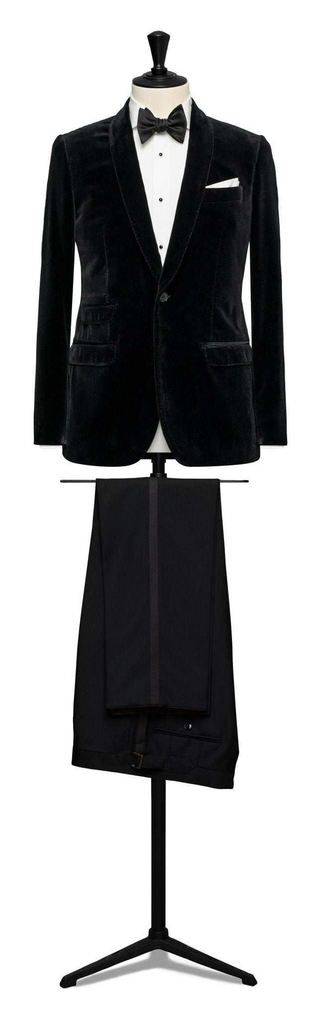 BLACK VELVET CUSTOM MADE TUXEDO - cordes - sons.com