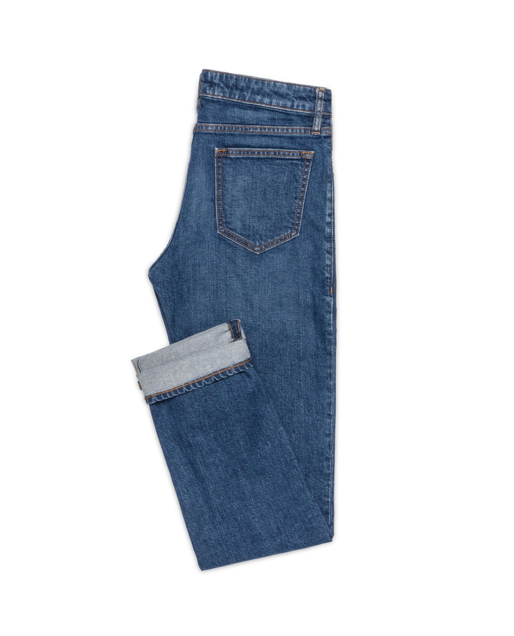 Denim Custom Jeans - mid blue stretch - cordes - sons.com